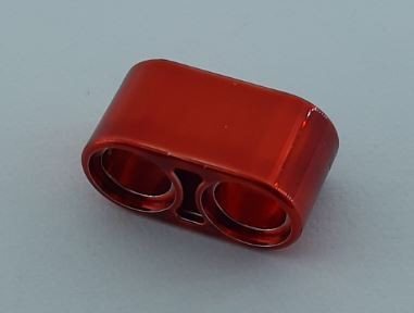 43857_RED Chrome RED Technic, Liftarm 1 x 2 Thick 43857 Custom Chromed by BUBUL