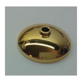   43898 Chrome GOLD Dish 3 x 3 Inverted (Radar)  Part:43898 Custom chromed by BUBUL 