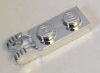 Chrome Silver Hinge Plate 1 x 2 Locking with 2 Fingers on End  44302 Custom Chromed by BUBUL