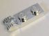 Chrome Silver Hinge Plate 1 x 2 Locking with 2 Fingers on End  44302 Custom Chromed by BUBUL
