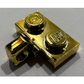   44567 Chrome Gold Hinge Plate 1 x 2 Locking with 1 Finger on Side (Undetermined Type) Custom Chromed by BUBUL