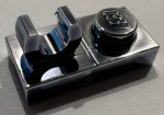   44861 Chrome Titan  Plate, Modified 1 x 2 with Open O Clip on Top 92280 Custom Chromed by BUBUL