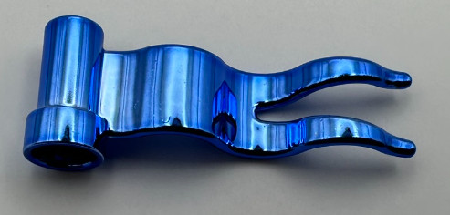 4495 Chrome Blue Flag 4 x 1 Wave  -type -a- or  -b-  Custom Chromed by Bubul