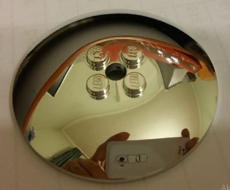 Chrome Silver Dish 6 x 6 Inverted (Radar)   Part:45729 or 44375b   Custom chromed by Bubul