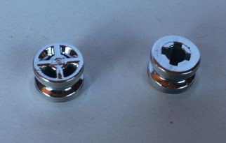 4624 Chrome Silver Wheel 8mm D. x 6mm  4624 Custom Chromed By BUBUL