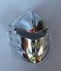 Chrome Silver Large Figure Visor, Jayko  47471 Custom Chromed By BUBUL