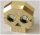 47990 Chrome Gold Rock Skull 1 x 4 x 3 Relief with Two Pins Custom chromed by BUBUL