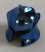 48493 Chrome Blue Minifig, Headgear Helmet Castle with Cheek Protection Angled   Part: 48493 Custom chromed by Bubul