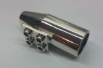   4868b_S Chrome Silver Engine, Smooth Large, 2 x 2 Thin Top Plate   Part: 4868 4868b  Exhaust Custom Chromed by Bubul