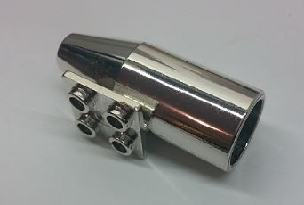 4868b_S Chrome Silver Engine, Smooth Large, 2 x 2 Thin Top Plate   Part: 4868 4868b  Exhaust Custom Chromed by Bubul