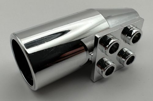 4868b_S Chrome Silver Engine, Smooth Large, 2 x 2 Thin Top Plate   Part: 4868 4868b  Exhaust Custom Chromed by Bubul