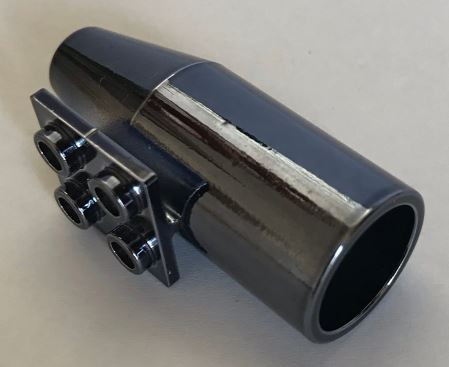 4868b_S Chrome TITAN Engine, Smooth Large, 2 x 2 Thin Top Plate   Part: 4868 4868b  Exhaust Custom Chromed by Bubul