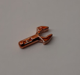 48729 Chrome Copper Bar 1L with Clip Mechanical Claw Custom Chromed by Bubul