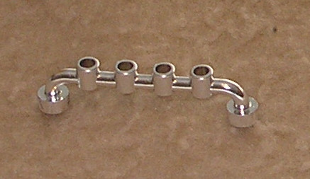 Chrome Silver Bar 1 x 6 with Studs Open Part:4873 chromed by Bubul