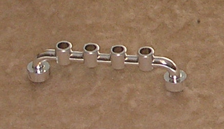 4873 Chrome Silver Bar 1 x 6 with Studs Open Custom chromed by Bubul