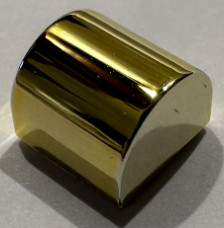 49307 Chrome Gold Brick, Modified 1 x 1 x 2/3 No Studs, Curved Top Custom Chromed by Bubul