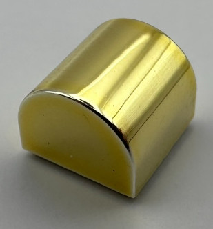 49307 | Chrome Gold Brick, Modified 1 x 1 x 2/3 No Studs, Curved Top | Custom Chromed by Bubul