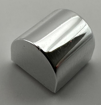 49307 | Silver Brick, Modified 1 x 1 x 2/3 No Studs, Curved Top | Custom Chromed by Bubul