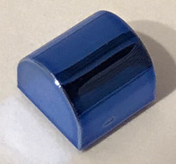 49307 Chrome Blue Brick, Modified 1 x 1 x 2/3 No Studs, Curved Top Custom Chromed by Bubul