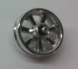 Chrome Silver Wheel 15mm D. x 6mm City Motorcycle  50862 Custom Chromed by BUBUL