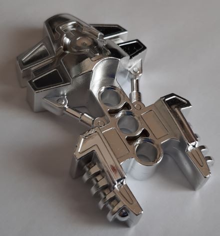 50919 Chrome Silver Bionicle Foot Toa Hordika Custom Chromed by BUBUL