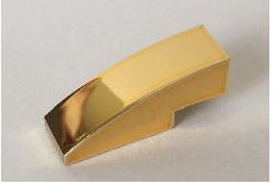 50950_Chrome GOLD Slope, Curved 3 x 1 No Studs  50950 Custom chromed by Bubul