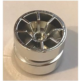   51377 Chrome Silver Wheel 18mm D. x 14mm Spoked Custom Chromed by BUBUL