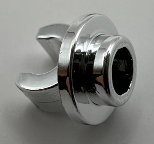 5264 Chrome Silver Plate, Round 1 x 1 with Clip on Bottom Custom Chromed by Bubul
