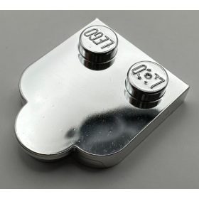   5518 | Tile, Modified 2 x 2 with Studs on Edge, Rounded Corners and 1 x 1 Half Circle Extension | Custom Chromed by Bubul