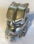   55305 Chrome Silver Bionicle Mask from Canister Lid (Piraka Vezok) - Set 8902 Custom Chromed by BUBUL