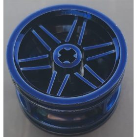   56145 | Chrome Blue Wheel 30.4mm D. x 20mm with No Pin Holes and Reinforced Rim | Custom Chromed by Bubul