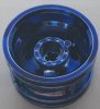 56145 Chrome BLUE Wheel 30.4mm D. x 20mm with No Pin Holes and Reinforced Rim Custom Chromed by BUBUL