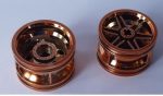   56145 Chrome Copper Wheel 30.4mm D. x 20mm with No Pin Holes and Reinforced Rim Custom Chromed by BUBUL