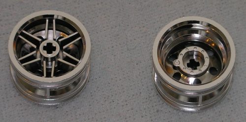 56145 Chrome Silver Wheel 30.4mm D. x 20mm with No Pin Holes and Reinforced Rim  Part:56145 chromed by Bubul