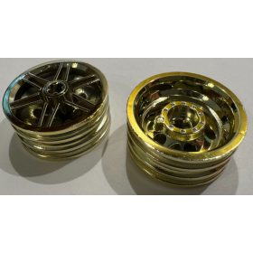   56904 Chrome Gold Wheel 30mm D. x 14mm (for Tire 43.2 x 14) or 98821 Custom Chromed by BUBUL
