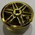 56904 Chrome Gold Wheel 30mm D. x 14mm (for Tire 43.2 x 14) or 98821 Custom Chromed by BUBUL