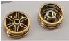 56904 Chrome Gold Wheel 30mm D. x 14mm (for Tire 43.2 x 14) or 98821 Custom Chromed by BUBUL