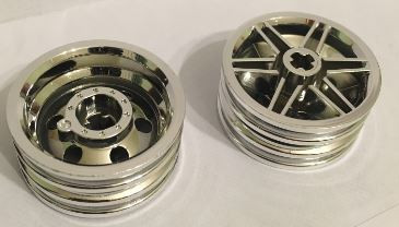 56904 Chrome Silver Wheel 30mm D. x 14mm (for Tire 43.2 x 14)  or 98821 Custom Chromed by BUBUL