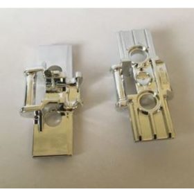   Chrome Silver Technic, Link Tread Wide with Two Pin Holes  88323 or 42479  Custom Chromed by BUBUL