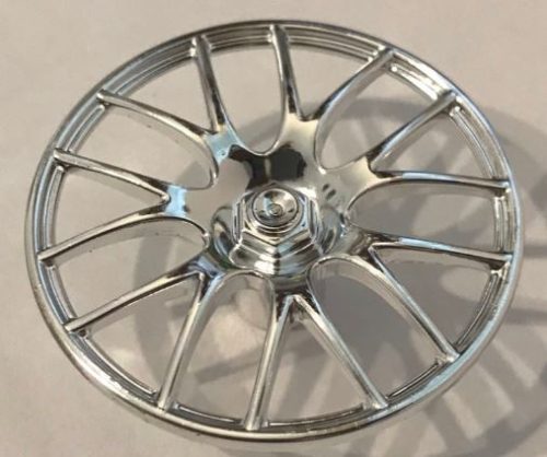 58089 Chrome Silver Wheel Cover 7 Spoke V Shape - 36mm D.  58089 Custom Chromed by BUBUL