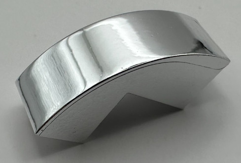 5907 Chrome Silver Slope, Curved 2 x 1 x 1 2/3 Custom Chromed by Bubul