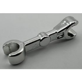   Chrome Silver Arm Mechanical, Straight with Clips at 90 degrees (Vertical Grip)  Part:59230 chromed by Bubul