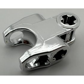   60176 Chrome Silver Technic, Axle Connector 2 x 3 with Ball Socket, Closed Sides, Squared Ends Custom Chromed by BUBUL