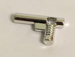Chrome Silver Minifig, Utensil Hose Nozzle Elaborate   60849 or 58367  Custom Chromed by BUBUL