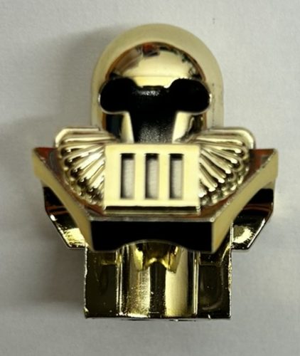 6089 Chrome gold Minifig, Headgear Helmet Underwater Aquashark   Custom Chromed by BUBUL