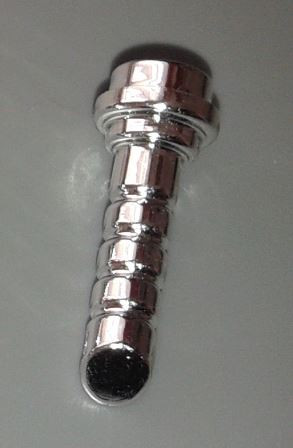 61199 Chrome Silver Minifig, Weapon Lightsaber Hilt Short with Ridges  Custom chromed by Bubul