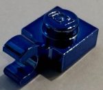   61252 Chrome Blue Plate, Modified 1 x 1 with Clip Horizontal or 6019 Custom Chromed by BUBUL