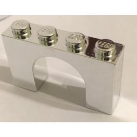   Chrome Silver Brick, Arch 1 x 4 x 2  6182 Custom Chromed by BUBUL
