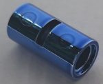   62462 Chrome BLUE Technic, Pin Connector Round 2L with Slot (Pin Joiner Round)  Part: 62462  or 29219 Custom chromed by Bubul