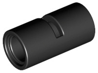 62462 | NEW LEGO Technic, Pin Connector Round 2L with Slot Black
